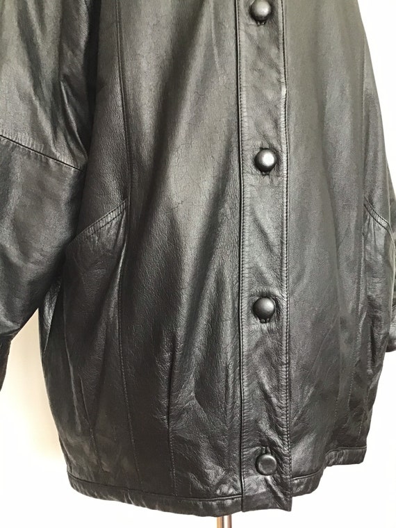 Pelle 100% Leather Womens Coat 1980’s size-Medium… - image 5