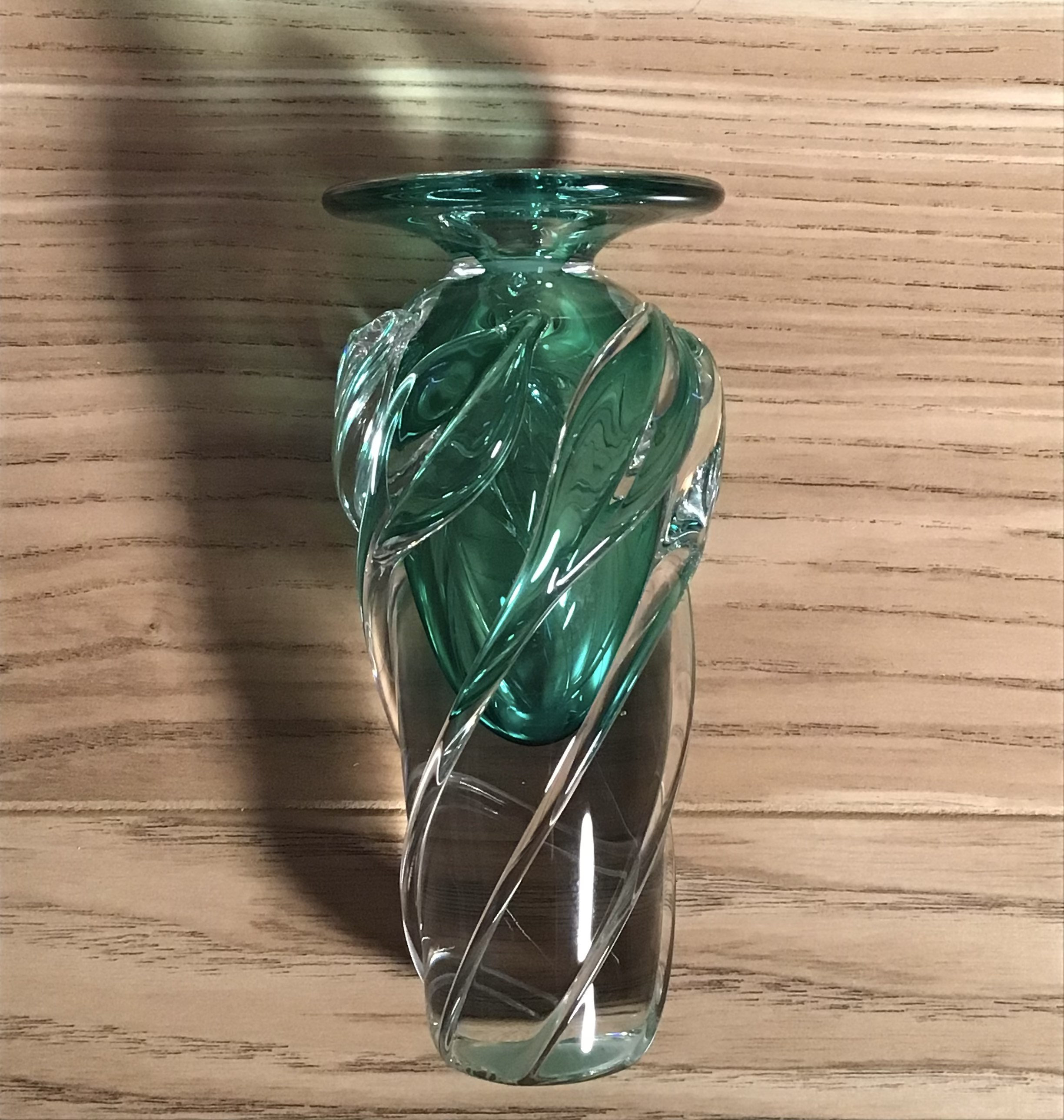 LAN glass work perfume bottle vase 花瓶 LAN glass work