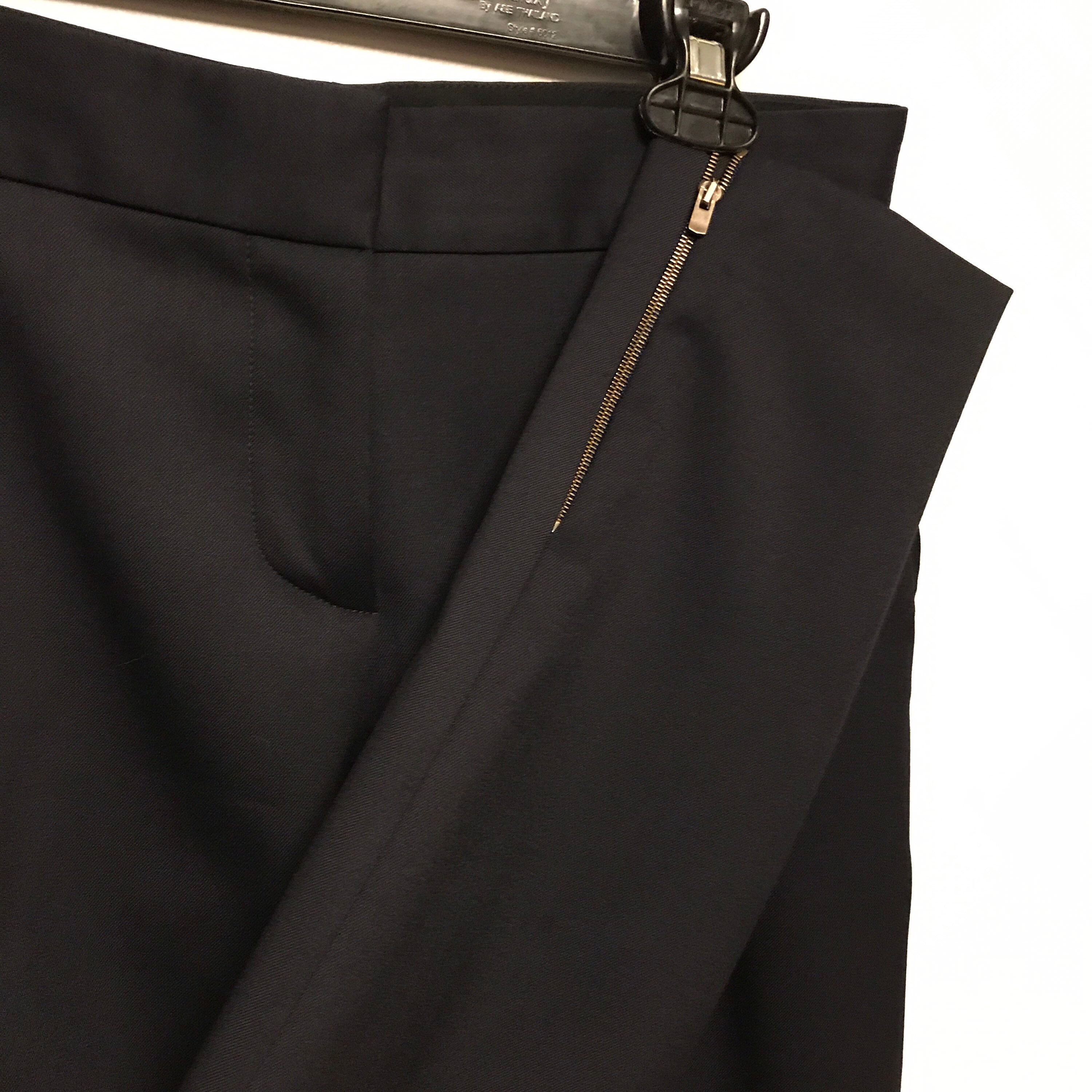 Stella Mccartney Ladies Navy Zip-cuff Tapered Leg Wool Pants Size  display picture 1