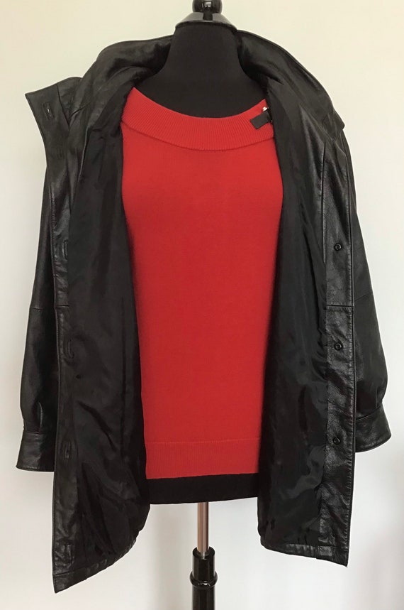 Pelle 100% Leather Womens Coat 1980’s size-Medium… - image 2
