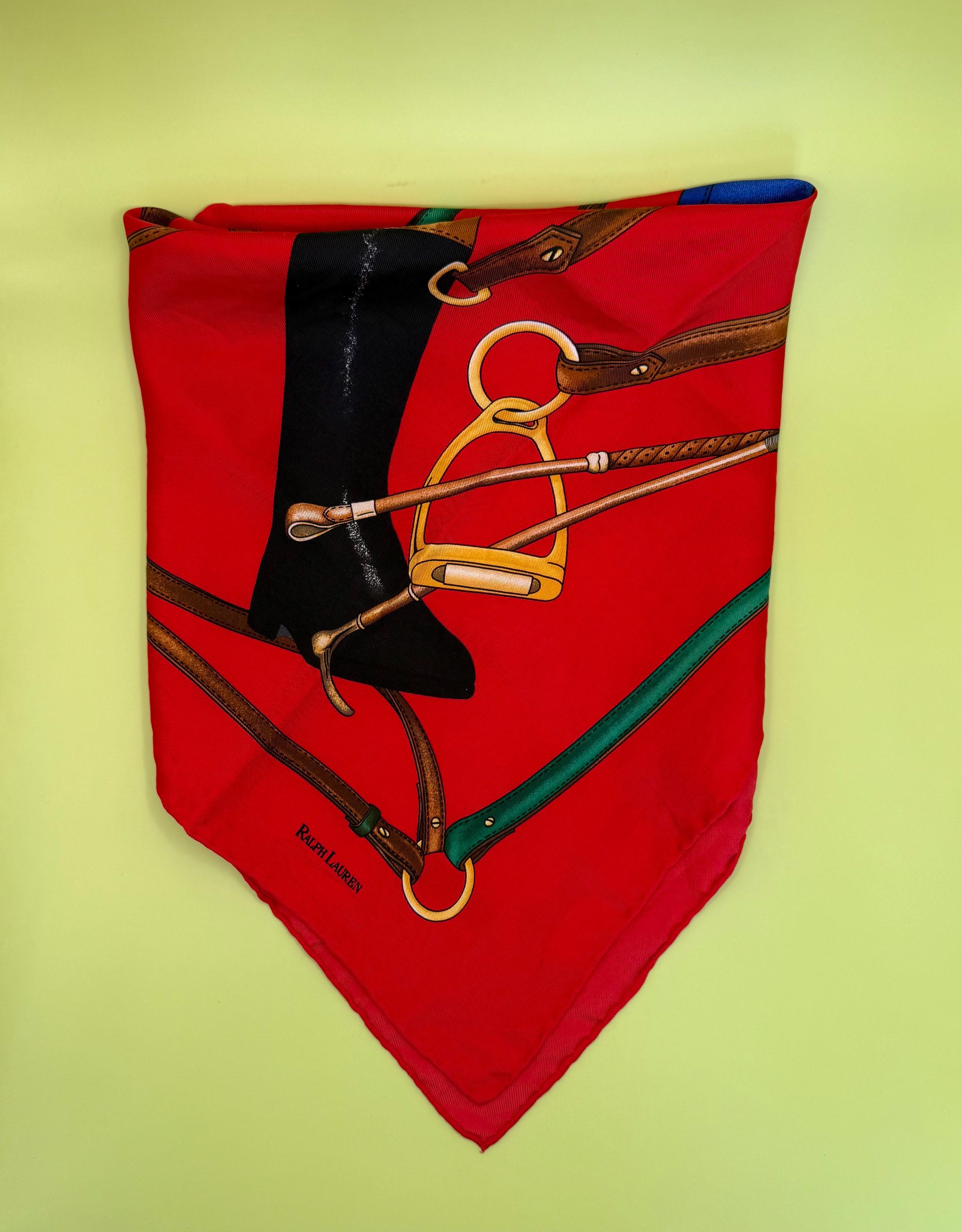 Ralph Lauren Silk Scarf - Etsy Ralph Lauren Silk Scarf - Etsy