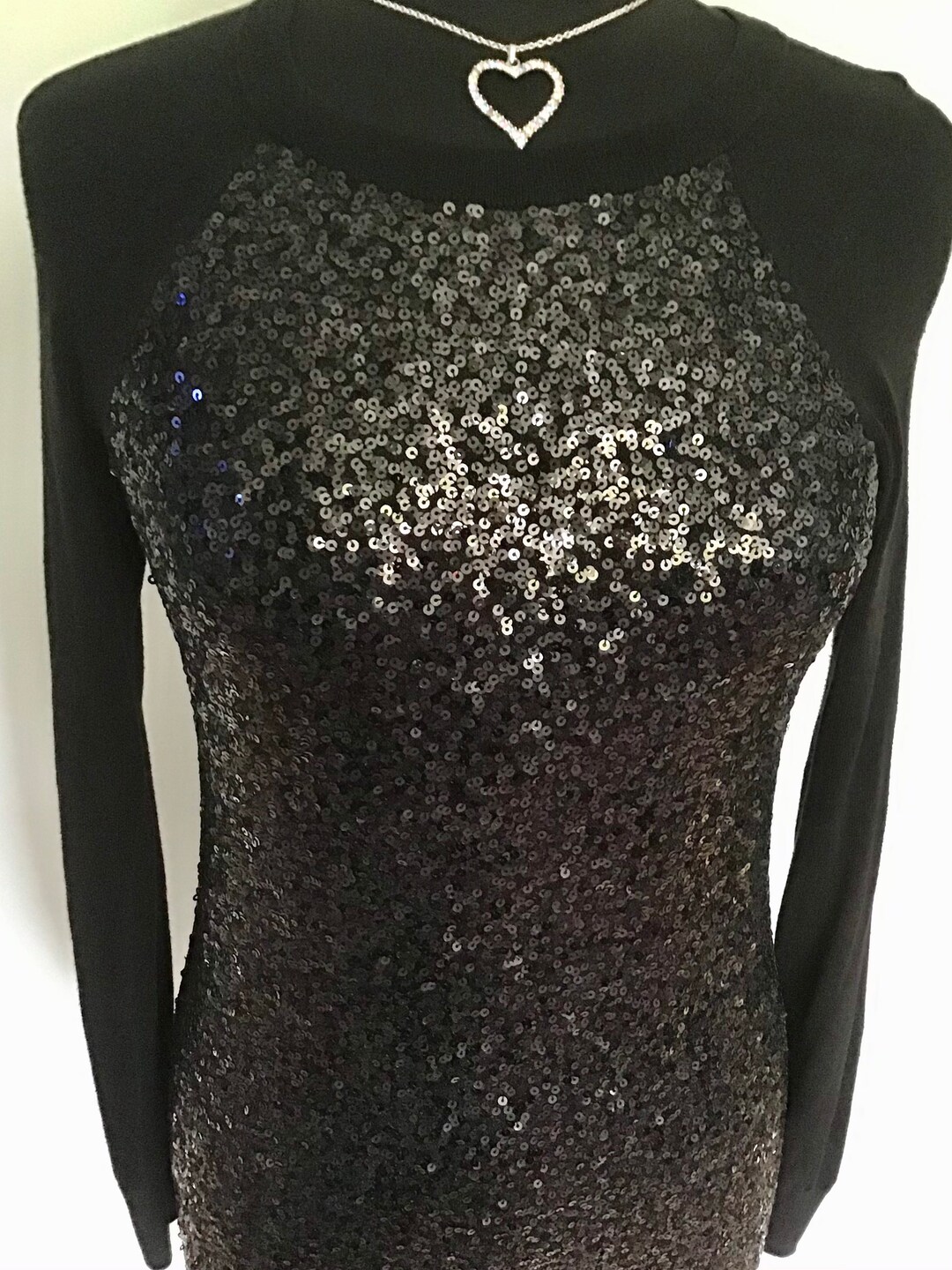 Michael Kors MK Sequin Sweater Mini Dress Size-small Excellent - Etsy