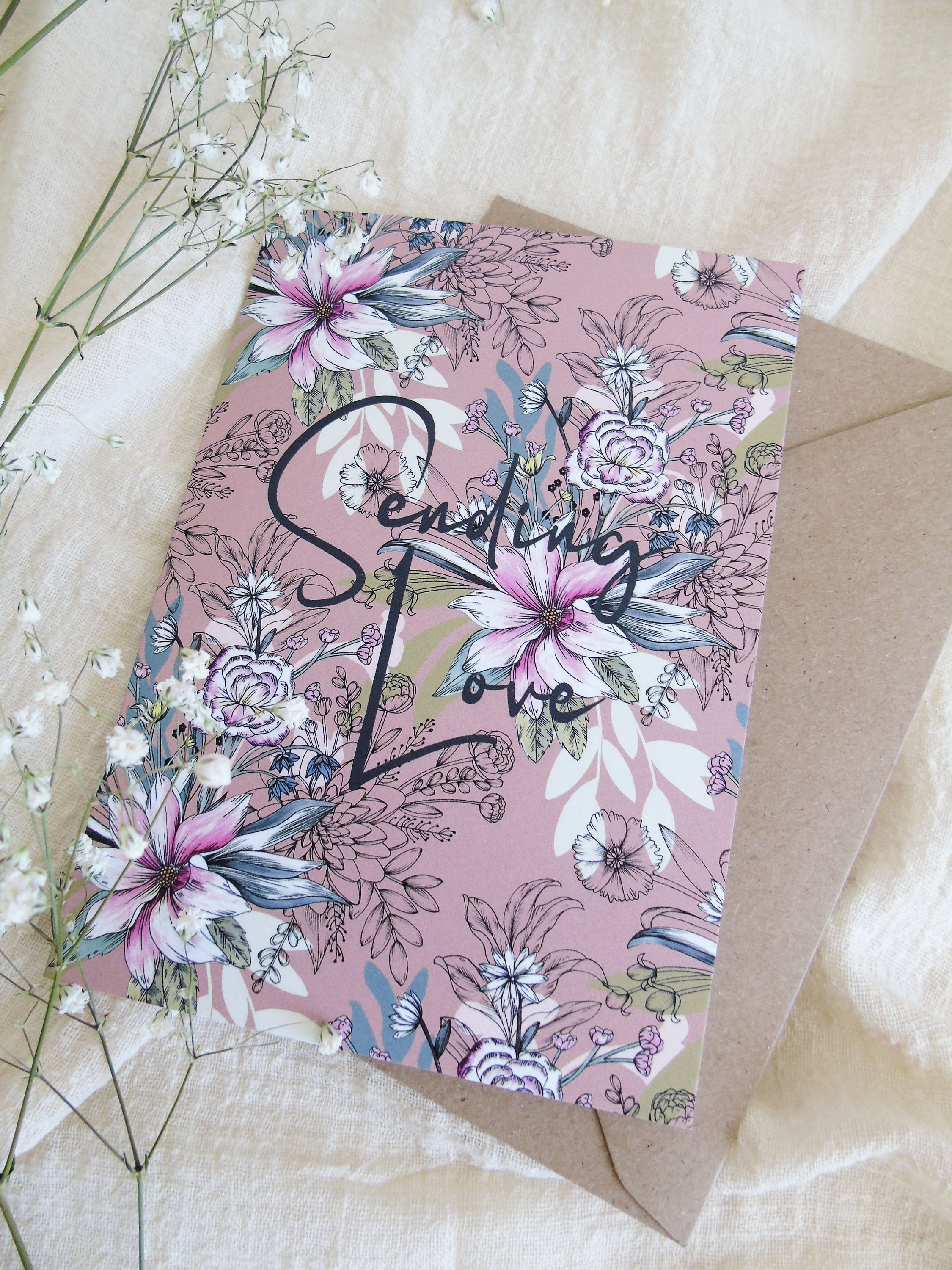 Greetings card pack of 3 Etsy