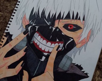 Kaneki Ken Drawing Etsy Kaneki Ken Drawing Etsy