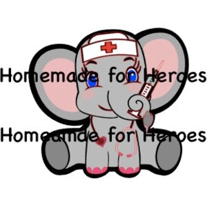 Svg File for Zindee Sitting Elephant-Nurse