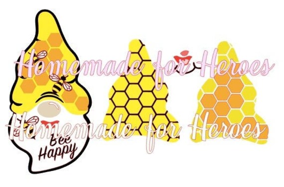 Download Svg File For Zindee Gnome Bee Happy Etsy PSD Mockup Templates