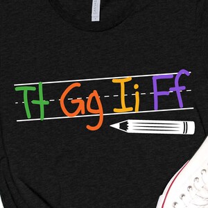 Descarga digital de letras TGIF para imprimir, Cricut, silueta, diseño de camiseta para profesores, niños y escuelas (svg, png, jpg, dxf, eps)