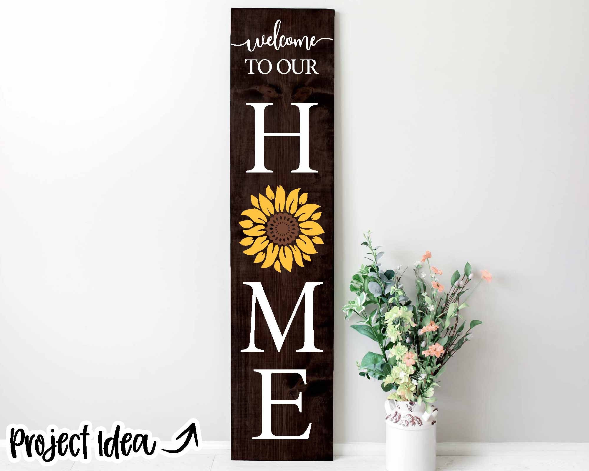 Sunflower Cutting board SVG Welcome to our kitchen svg png