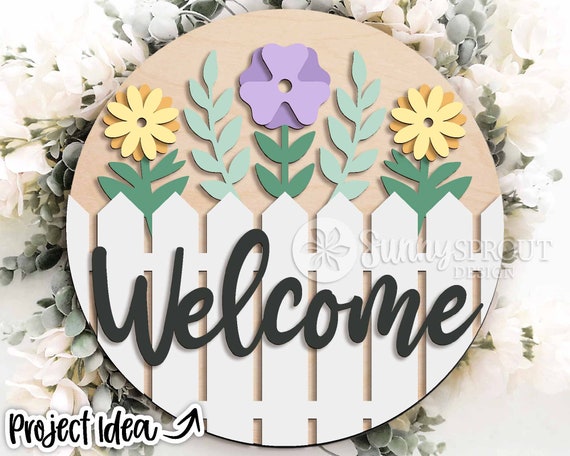 10+ Welcome Wood Cut Out