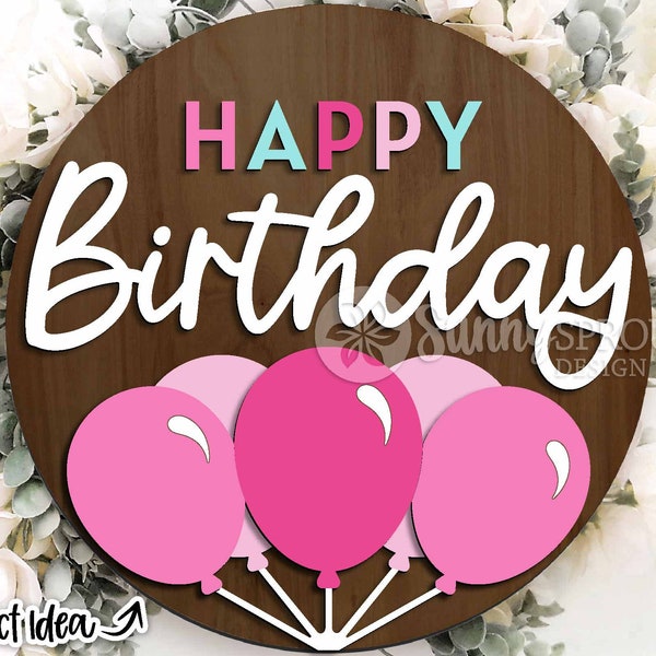 Happy Birthday Door Sign - Etsy