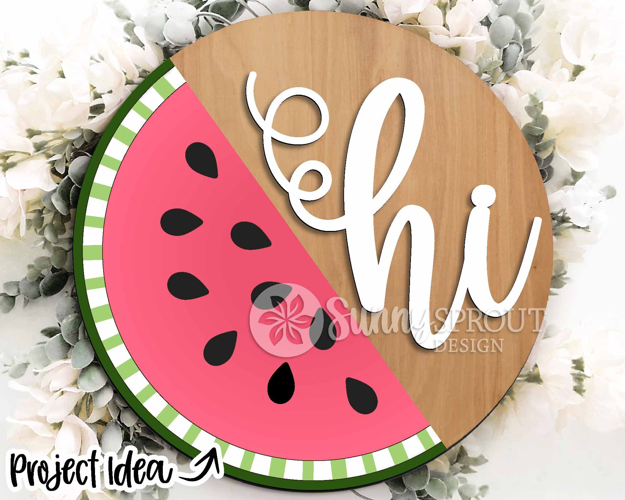 Summer Laser Sign Bundle 4, Round Door Hanger Svg, Glowforge Laser File ...