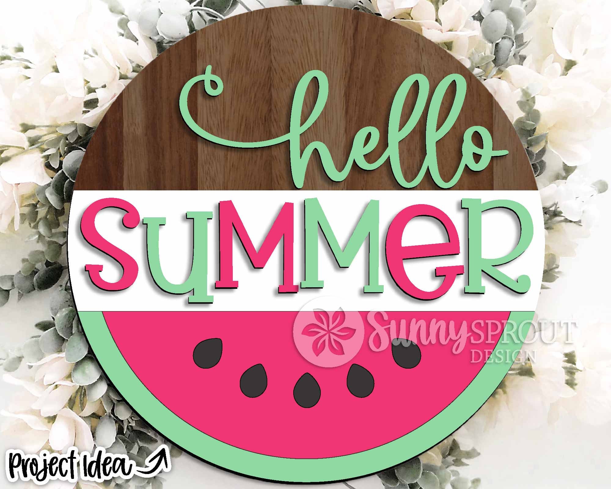 Tikeciti Hello Sommer Wassermelone Gartenflagge 71x102 Cm | Doppelseitig Bedruckt Aus Jute | Große Hofflagge Für Terrasse & Balkon