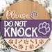 Please Do Not Knock Sign, Digital Download, Round Door Hanger Svg ...