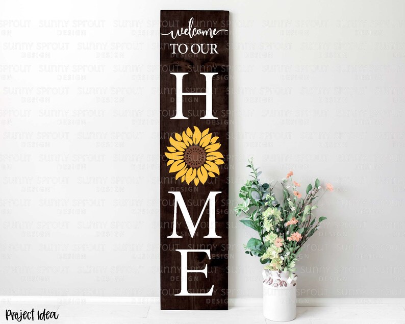 Free Free 69 Sunflower Welcome Sign Svg SVG PNG EPS DXF File
