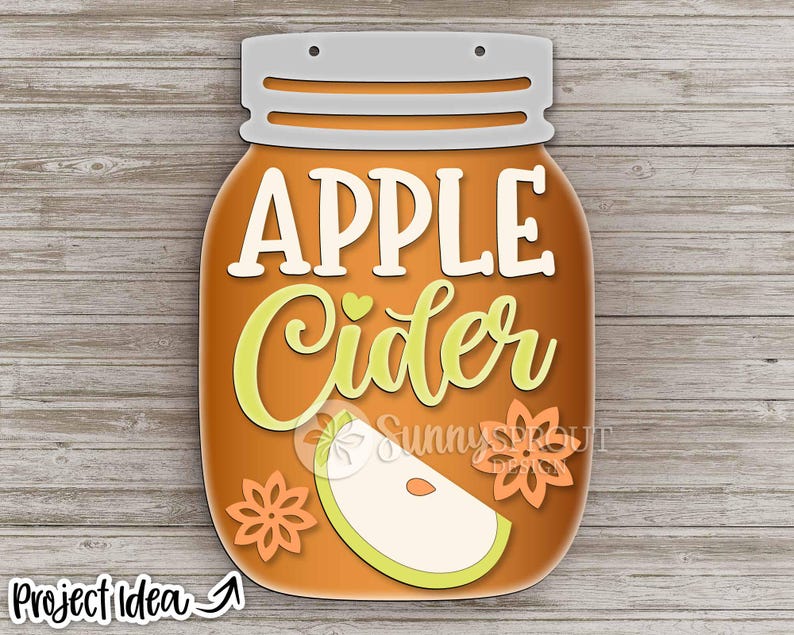 Fall Mason Jar Sign Bundle, Door Hanger Svg, Glowforge Laser Cut File ...