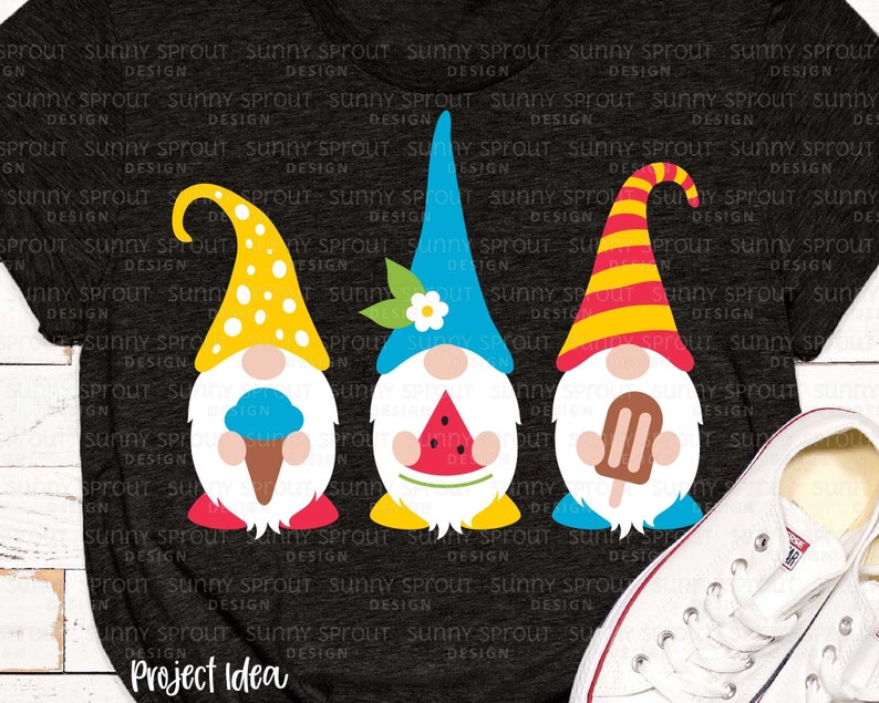 Download Three Gnomes Summer Treats Digital Download svg png jpg | Etsy