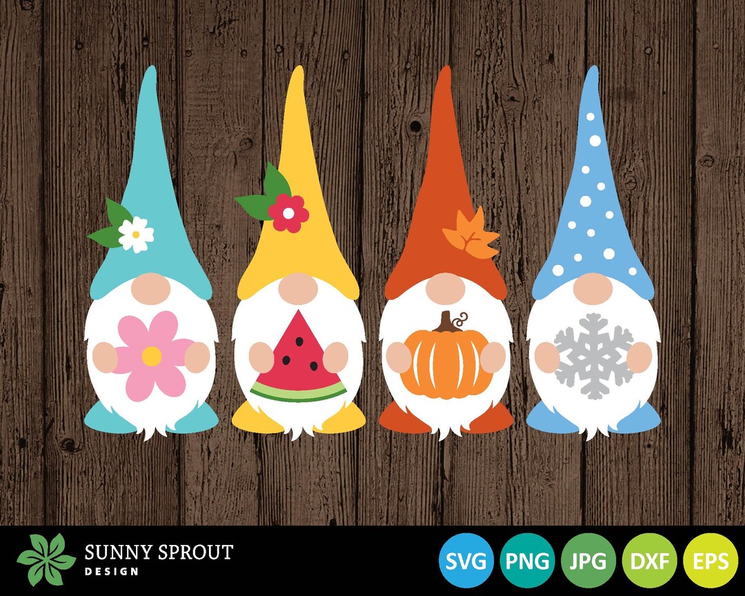 Four Season Gnomes Digital Download for Cricut or Silhouette Etsy