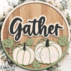 Rassemblez la conception d'accroche-porte citrouille, téléchargement numérique, fichier découpé au laser Glowforge, signe de bienvenue automne svg, décoration de Thanksgiving, fichier coupé automne