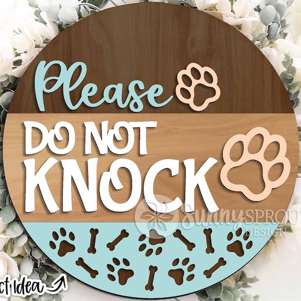 Do Not Knock Sign - Etsy