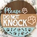 Please Do Not Knock Sign, Digital Download, Round Door Hanger Svg ...