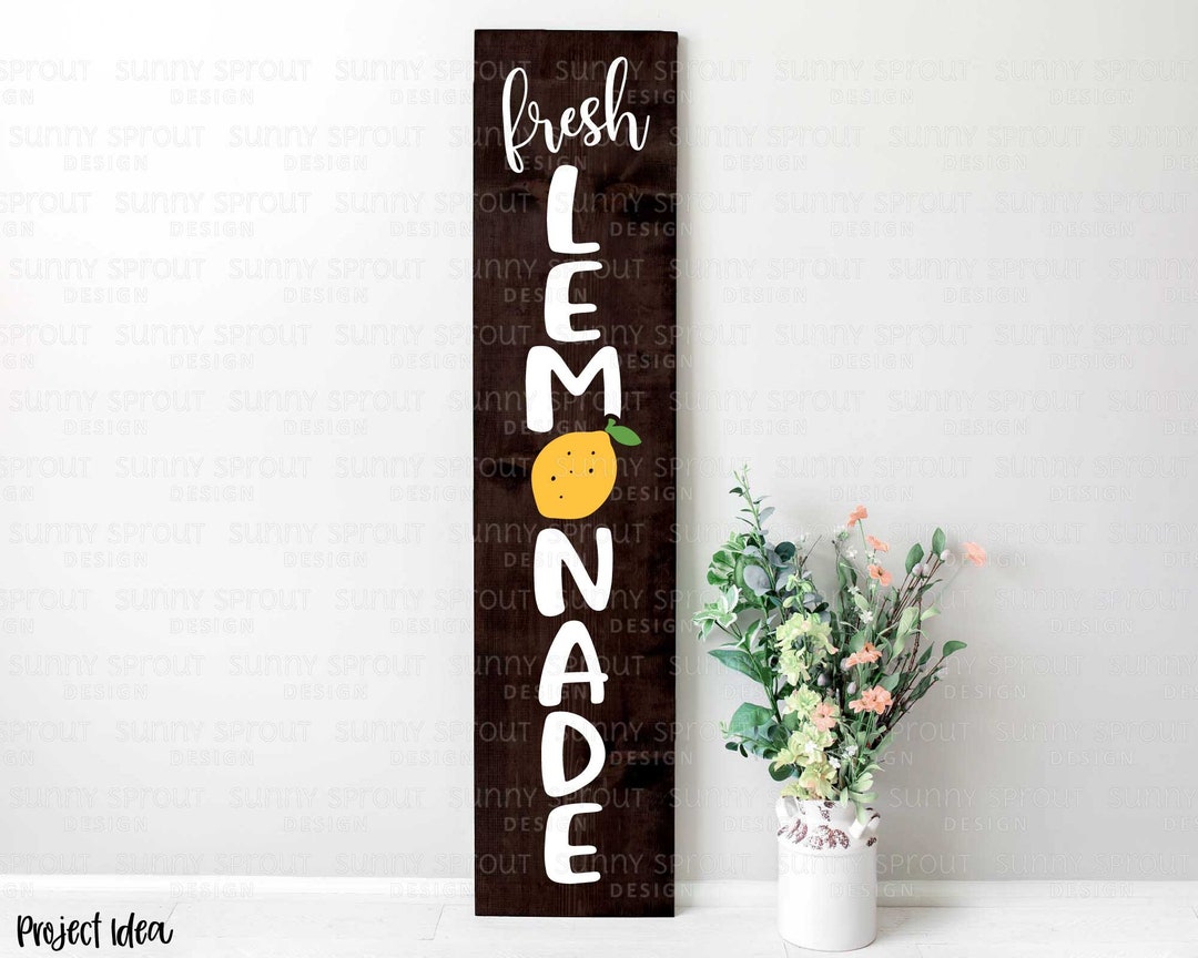 Fresh Lemonade Porch Sign Digital Download Print File Etsy