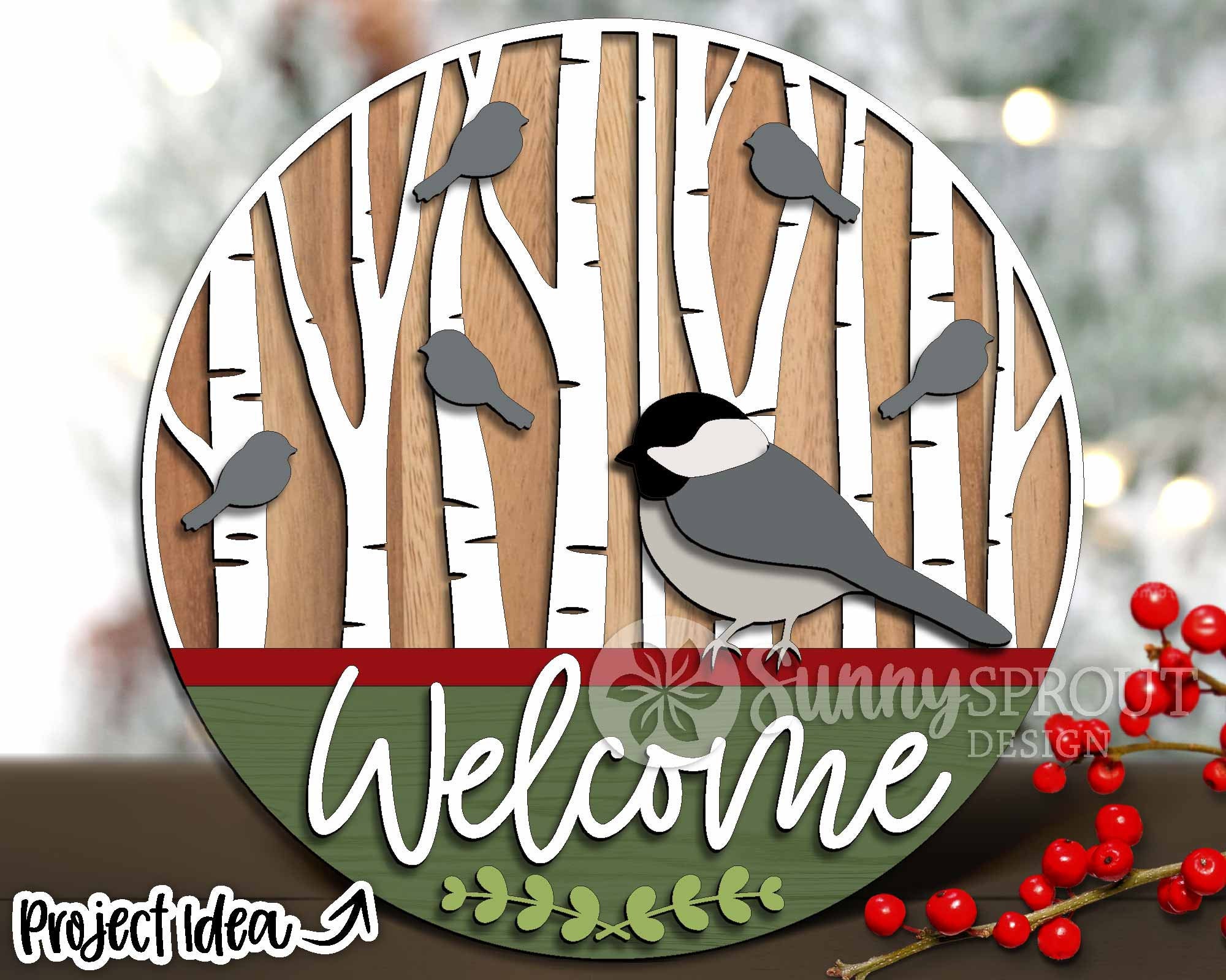 A Pair Of Lovebirds Welcome Sign Greeter cast iron Garden Stake by Gifts &  Decor