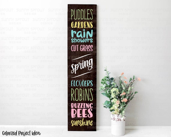 Spring Things Porch Sign Digital Download SVG