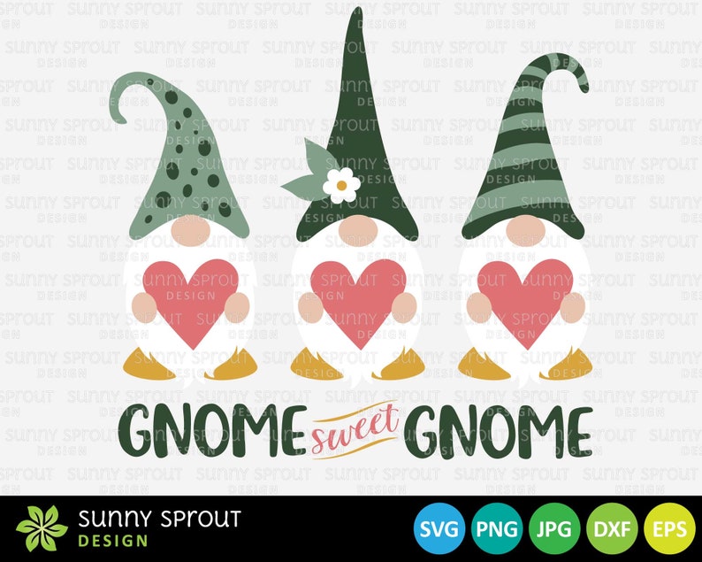 Download Gnome Sweet Gnome Digital Download svg png jpg dxf eps | Etsy
