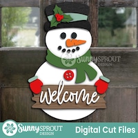 Snowman Winter Door Decor: Classroom Bulletin Board Kit (printable PDF ...