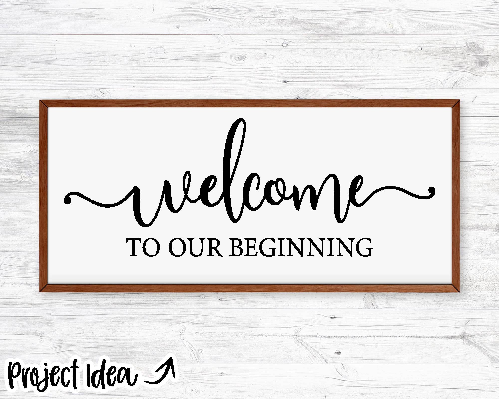 Welcome To Our Beginning Sign Hobby Lobby - 5ns5ezg