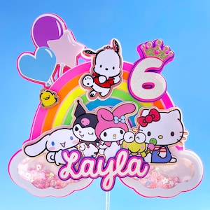 kitty cake topper / cute cake topper / kitty birthday cake topper