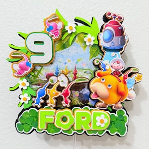 Pikmin Cake topper / Pikmin Topper / Pikmin Decorations