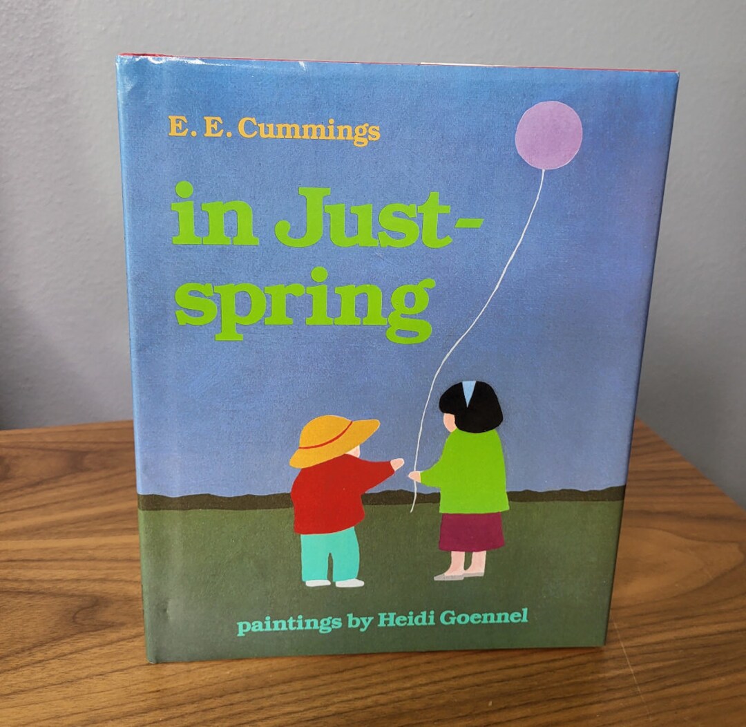 In Justspring by E. E. Cummings. Illustrated by Heidi Goennel Etsy