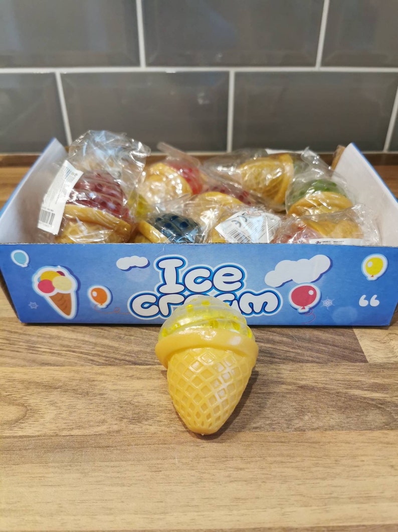 Squishy Squeezy Ice Cream Water Beads Sensory Fidget Toy New Etsy UK