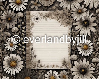 Winter's Slumber Journal Pages Digital Download