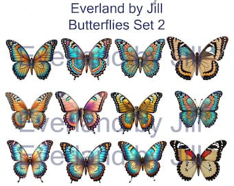 Butterflies Bundle Set 2 60 High-Resolution JPGs for Digital Download