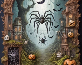 Halloween Season Journal Pages Digital Download Kit 3