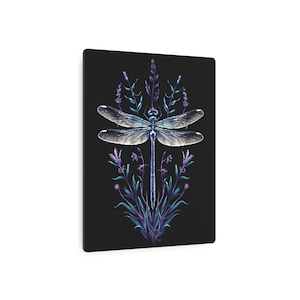 Dragonfly Metal Wall Art Sign, Modern Home Decor, Unique Gift for Nature Lovers, Garden Decor, Eco-Friendly Art