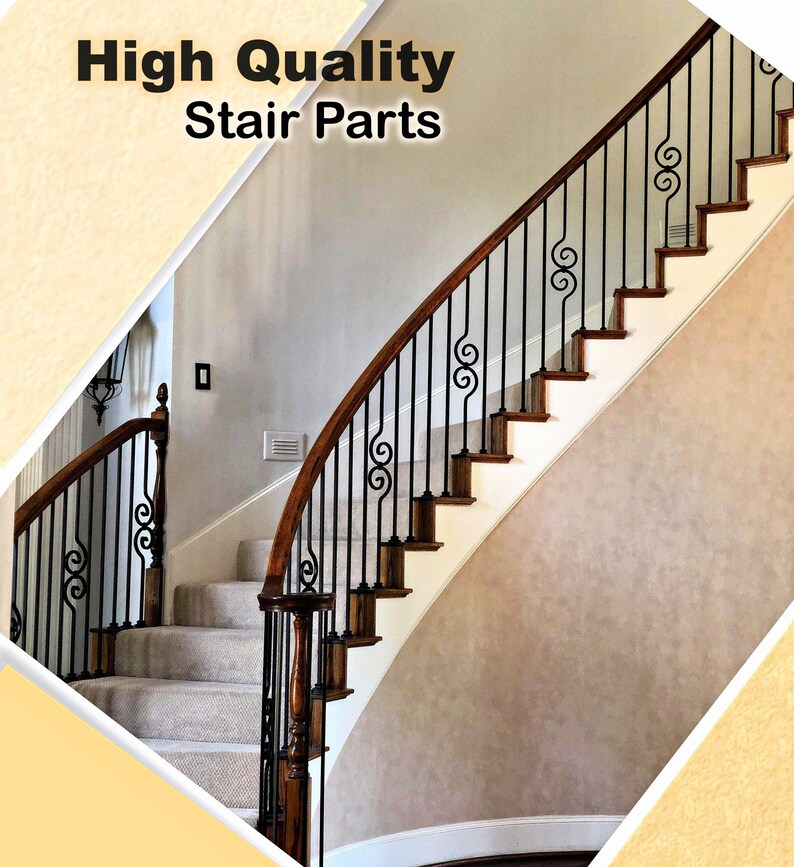 Premium Stair Parts Iron Spindles Iron Stair Parts Parts Etsy