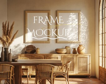 2xframe set 5:7 frame PSD Canva PNG mockup template, mockup template poster wall art photo painting artwork print realistic aesthetic modern