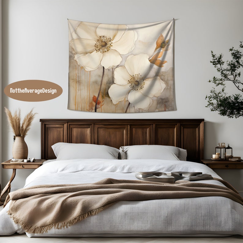 Tapestry Mockup Canva PNG PSD, printify indoor wall tapestries Ready to use template, Buy5get50%off bundle sale boho elegant image 10
