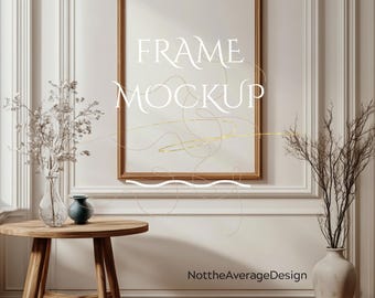 5:7 frame Canva PSD mockup template, buy5get50%off bundle sale poster wall art photo painting artwork print realistic aesthetic modern