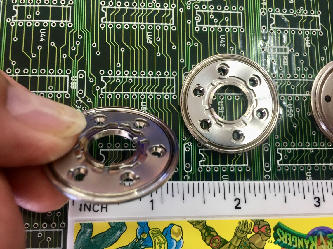 4 Thin Aluminium Hard Drive Rings Jewelry Crafts Technology Jewelry