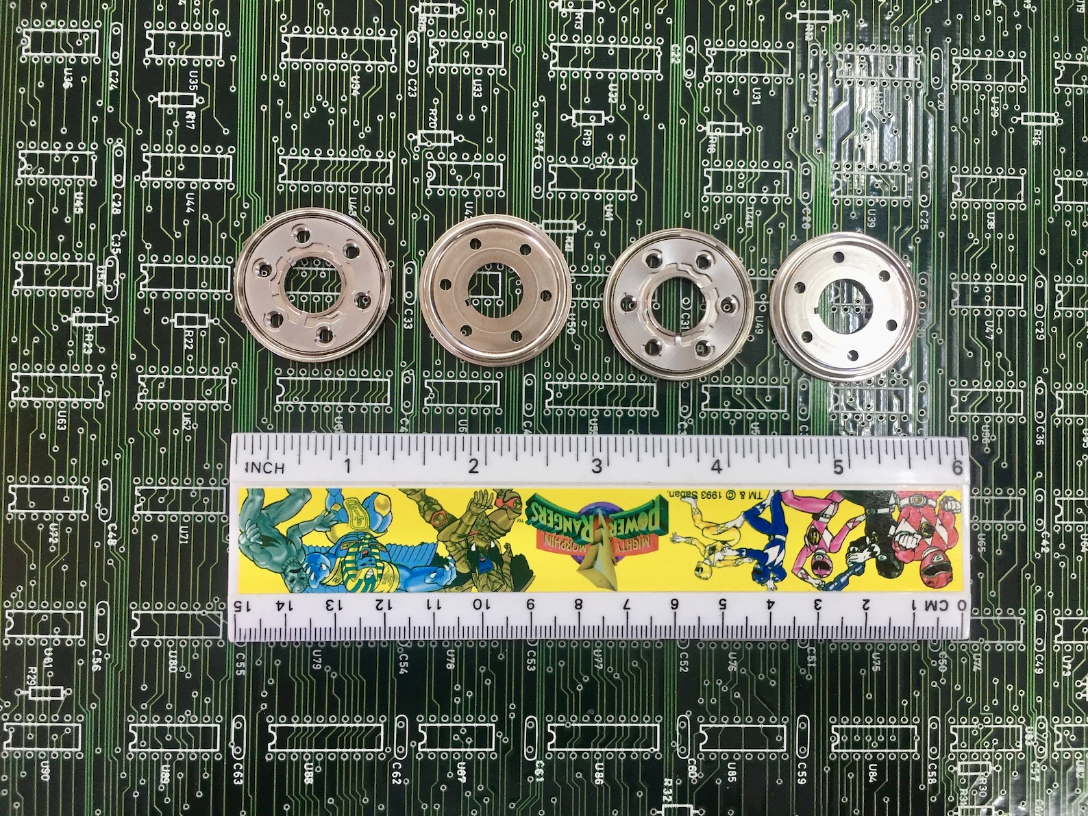 4 Thin Aluminium Hard Drive Rings Jewelry Crafts Technology Jewelry