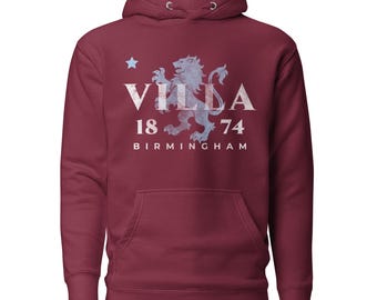 Vintage Villa Hoodie: English Soccer Fan Streetwear