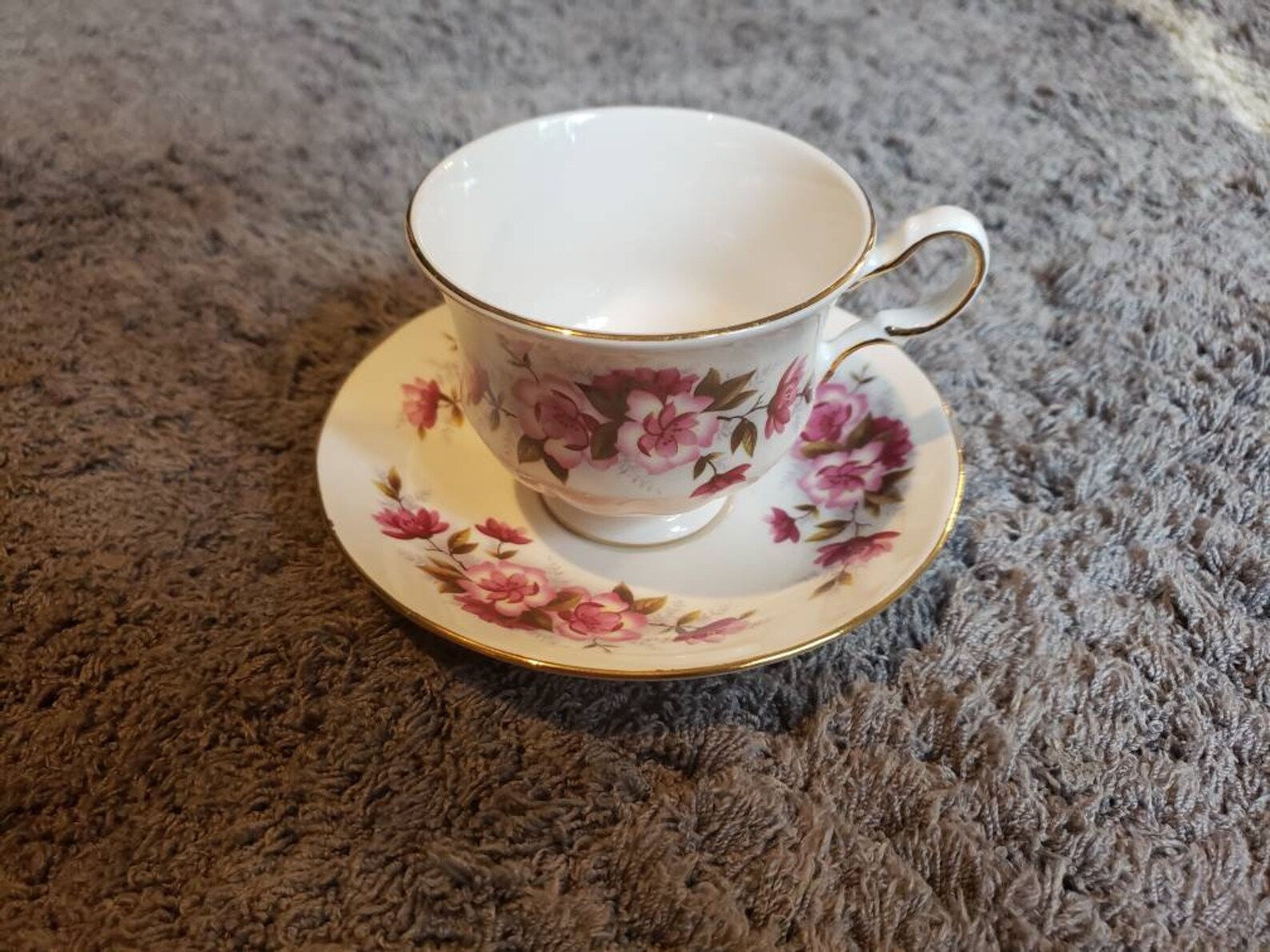 Queen Anne Bone China tea cup and saucer made in England Etsy