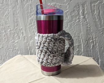 Crochet Cup Cozy, Made to Order, Crochet Cup Sleeve, Crochet Water Bottle Cozy, Crochet Water Bottle Sleeve, Crochet Bottomless Cozy