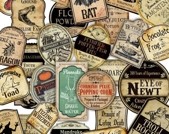 Download Potion Bottle Labels Etsy