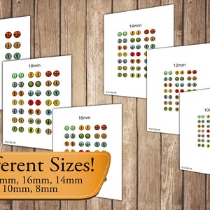Printable Eyes Realistic Irises, Slit Pupils Animal, Monster, Snake ...
