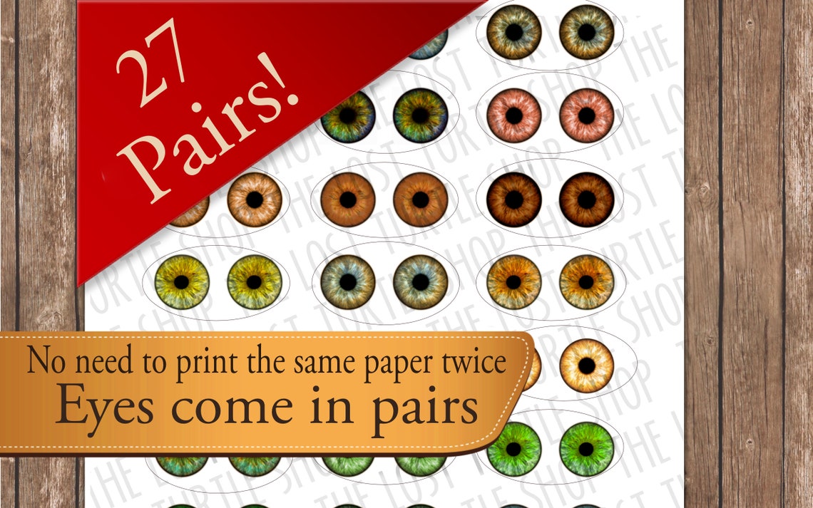 Doll Eyes Realistic Irises Download for Mini Bottle Caps - Etsy